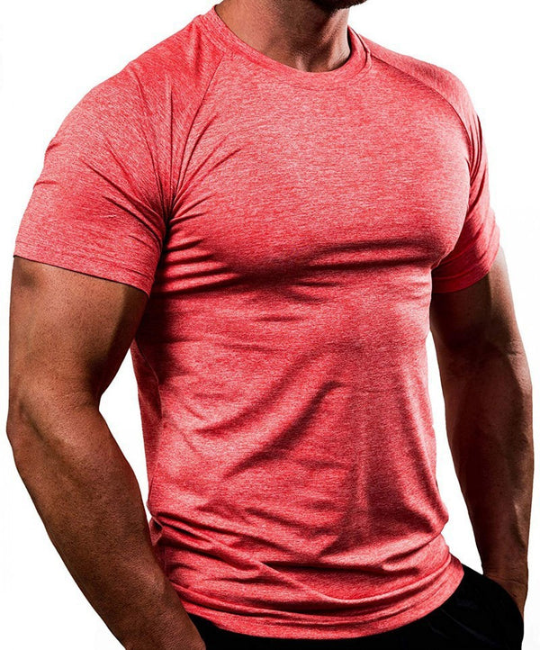 Fitness Clothing Men'S Quick-Drying Breathable Training High-Elastic Tights Short-Sleeved Sports T-Shirt